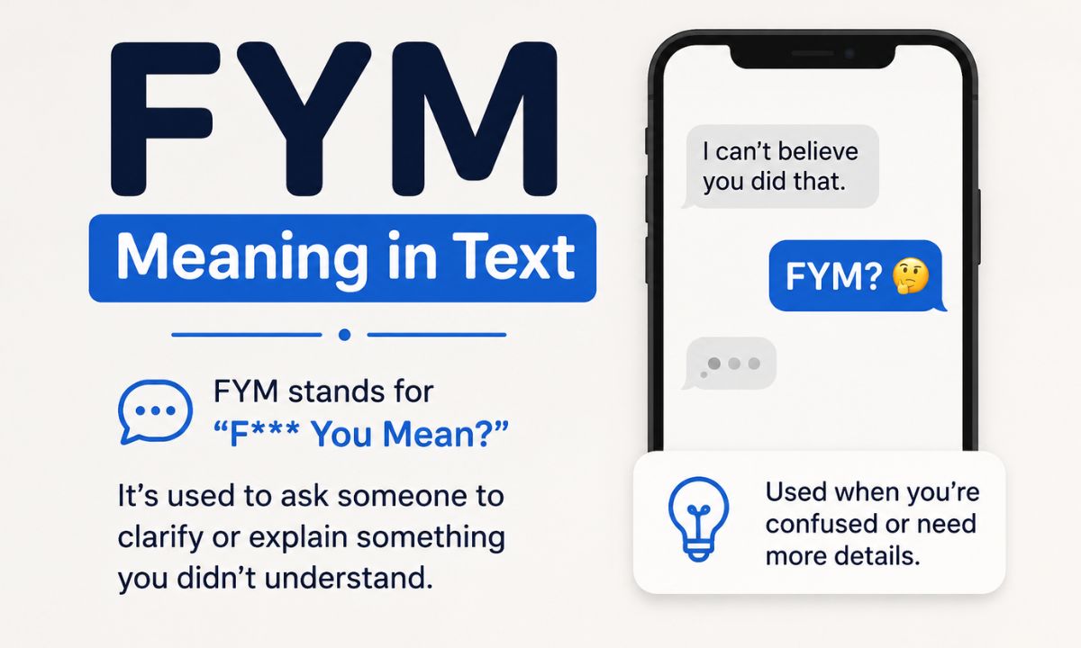 FYM Meaning in Text