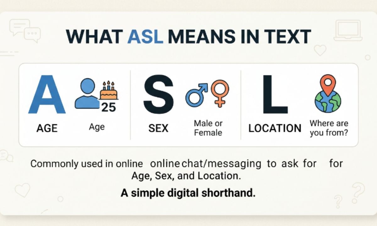 What Does ASL Mean in Text