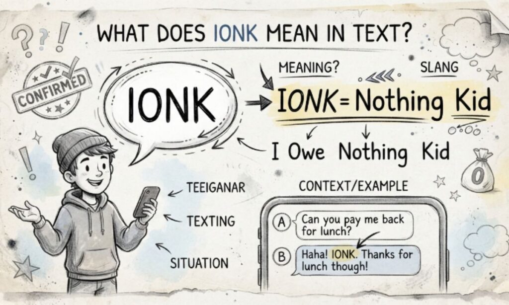 What Does IONK Mean in Text