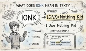 What Does IONK Mean in Text