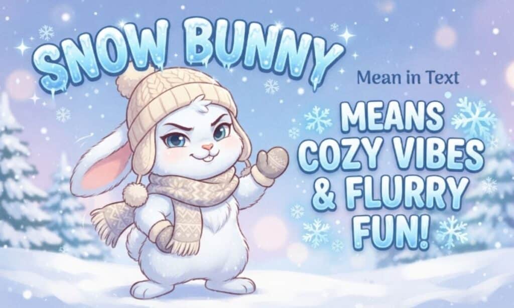 Snow Bunny Mean in Text