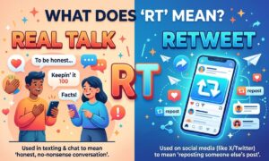 RT Meaning in Text